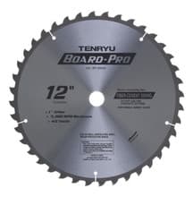 Board Pro Saw Blade, 12" Dia, 40T, 0.091" Kerf, 1" Arbor, Tenryu BP-30540