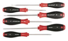 6pc SoftFinish Screwdriver Set, Slotted/Phillips/Square, Wiha 30291