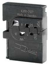 PortaCrimp Die Set for 24-8 AWG Wire Ferrules - Insulated & Non-Insulated, Wiha 43127