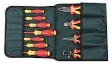 11pc Insulated Pliers/Cutters/Drivers Set in Pouch, Wiha 32888