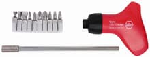 12pc Topra Ratchet Screwdriver Set, Slotted/Phillips/Torx, Wiha 28296