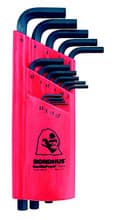 15pc Hex Key Set, 1.27-10mm, Long, Bondhus 12195