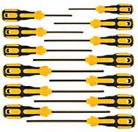 13pc 3K Ball End Hex Screwdriver Set, .050 - 3/8 Inch, Wiha 46797