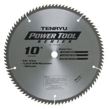 Power Tool Saw Blade, 10" Dia, 90T, 0.091" Kerf, 5/8" Arbor, Tenryu PT-25590
