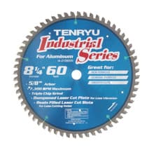 Industrial Blade for Non-Ferrous Saw Blade, 8-1/4" Dia, 60T, 0.087" Kerf, 5/8"KO Arbor, Tenryu IA-21060DN