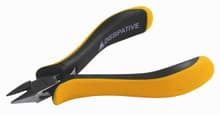Small Tapered Head ESD Safe Precision Semi Flush Cutters w/ Hollow Ground Back, Wiha 32702