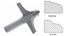 Table Edge Bit, 2-1/2" Dia, 3/4 Cut Length, 1/2 Shank, Southeast Tool SE3294