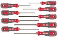 9pc 3K Ball End Hex Screwdriver Set, 1.5 - 10.0mm Metric, Wiha 46799