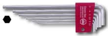 6pc Long Ball End Hex L-Key Set, 1.5mm-5mm, Wiha 66995