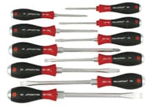 10pc SoftFinish Slotted/Phillips Screwdriver Set, Extra Heavy Duty, Wiha 53099