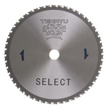 Steel-Pro Select Saw Blade, 10" Dia, 50T, 0.091" Kerf, 1" Arbor with 5/8" Bushing, Tenryu PRF-25550DS