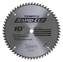 Rapid Cut Saw Blade, 10" Dia, 60T, 0.118" Kerf, 5/8" Arbor, Tenryu RS-25560
