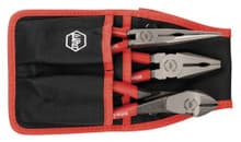 3pc Basic Pliers Set, 8" Hi Lev, 8" Combo, 8" Long Nose, Wiha 32653