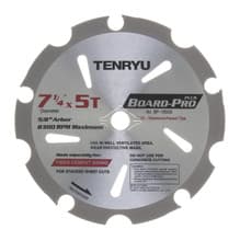 Board Pro Plus Saw Blade, 7-1/4" Dia, 5T, 0.091" Kerf, 5/8"KO Arbor, Tenryu BP-18505