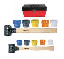 Split Head Mallet 12pc Set in Tool Box, Wiha 83290