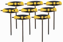 8pc Soft Grip Ball Hex Inch Dual Drive T-Handle Set, 1/8"-3/8", Wiha 33498