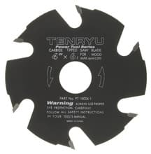 Power Tool Saw Blade, 4" Dia, 6T, 0.157" Kerf, 22mm Arbor, Tenryu PT-10006-1