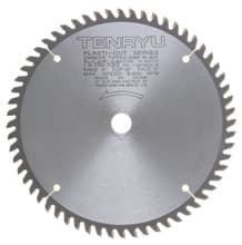 Plastic Cutter Saw Blade, 7-1/4" Dia, 60T, 0.079" Kerf, 5/8"KO Arbor, Tenryu PC-18560CB