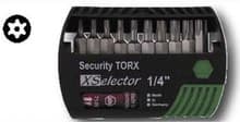 XSelector Bit Set With Security Torx Bits, Wiha 79447