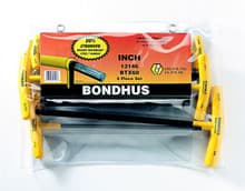 6pc Ball Hex T-Handle Set, 5/32"-3/8", Bondhus 13146