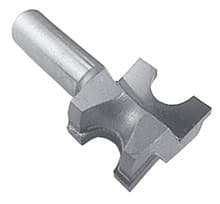 Half-Round Bullnose Bit, 1-1/4" Dia, 1-3/4 Cut Length, 1/2 Shank, Southeast Tool SE1435