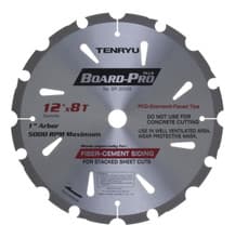 Board Pro Plus Saw Blade, 12" Dia, 8T, 0.098" Kerf, 1" Arbor, Tenryu BP-30508