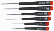 6pc Precision Slotted Screwdriver Set, 1.5-4.0mm, Wiha 26090