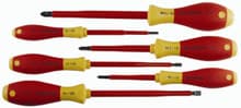 6pc Insulated Slotted/Phillips Screwdriver Set, Wiha 32092