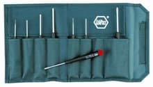 8pc Precision Slotted/Phillips Screwdriver Set, 1mm-4mm, #000-#1, Wiha 26199