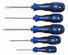 5pc 3K Cushion Grip Slotted/Phillips Screwdriver Set, Wiha 46095