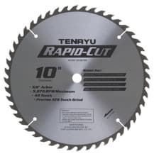 Rapid Cut Saw Blade, 10" Dia, 48T, 0.126" Kerf, 5/8" Arbor, Tenryu RS-25548CBN