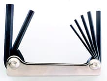 7pc Hex Fold-up Tool Set, 2-8mm, Bondhus 14587