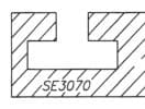 T-Slot Bit, 1-1/16 L Dia, 3/8 S Dia, 5/16 Kerf, 1/2 Shank, Southeast Tool SE3070