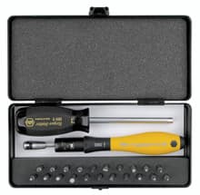 24pc TorqueVario-S ESD Micro Bit Set, 7.5 - 20 In/lbs, Wiha 28592
