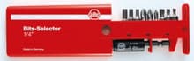 9pc Bit Selector Slotted/Phillips/Hex & ClicFix Bit Set, Wiha 71090