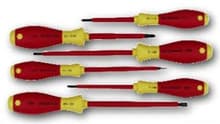 6pc Insulated Small Slotted/Philips/Square Screwdriver Set, Wiha 35891
