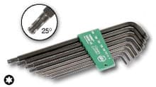 8pc Torx Ball End L-Key Set, T9-T40, Wiha 36692