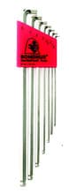 7pc Stubby Ball Hex Key Set, 1.5-6mm, Bondhus 16792