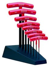 8pc Hex T-Handle Set, 2-10mm, Graduated Length w/ Stand, Bondhus 13389