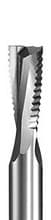 2 Flute Low Helix Upcut Rougher, 1/2 Dia, 1-1/4 Cut Length, 1/2 Shank, Vortex 5050