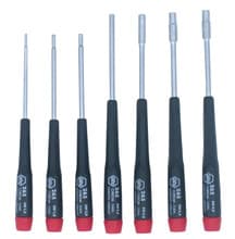 7pc Precision Metric Nut Driver Set, 1.5mm-4mm, Wiha 26592