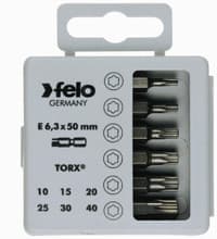 Profi Bit Box 6 Bits x 2", Torx, Felo 31419