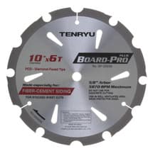 Board Pro Plus Saw Blade, 10" Dia, 6T, 0.098" Kerf, 5/8" Arbor, Tenryu BP-25506