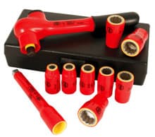10pc Insulated 3/8" Drive Socket Set, 5/16 - 3/8", Wiha 31493