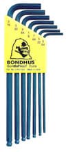 7pc Ball Hex Key Set, 5/64"-3/16", Bondhus 10945