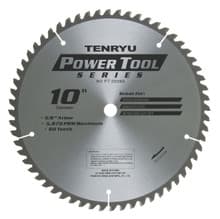 Power Tool Saw Blade, 10" Dia, 60T, 0.083" Kerf, 5/8" Arbor, Tenryu PT-25560