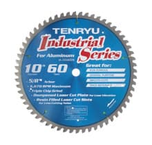 Industrial Blade for Non-Ferrous Saw Blade, 10" Dia, 60T, 0.087" Kerf, 5/8" Arbor, Tenryu IA-25560DN