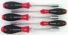 5pc SoftFinish Heavy Duty Nut Driver Metric Set, 5-11mm, Wiha 34791