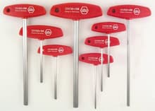 8pc T-Handle Hex Set, 2mm-10mm, Wiha 33493