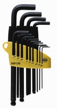 13pc Ball End Hex L-Key Long Arm Set, .050-3/8, Wiha 36991